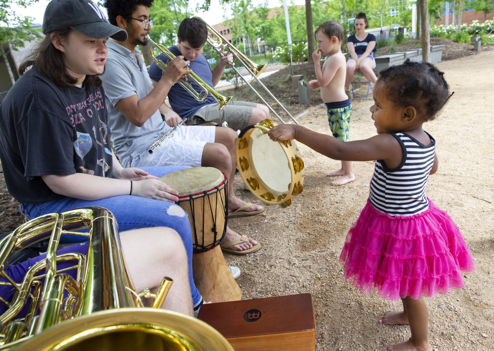 Instrument Petting Zoo at LeBauer Park